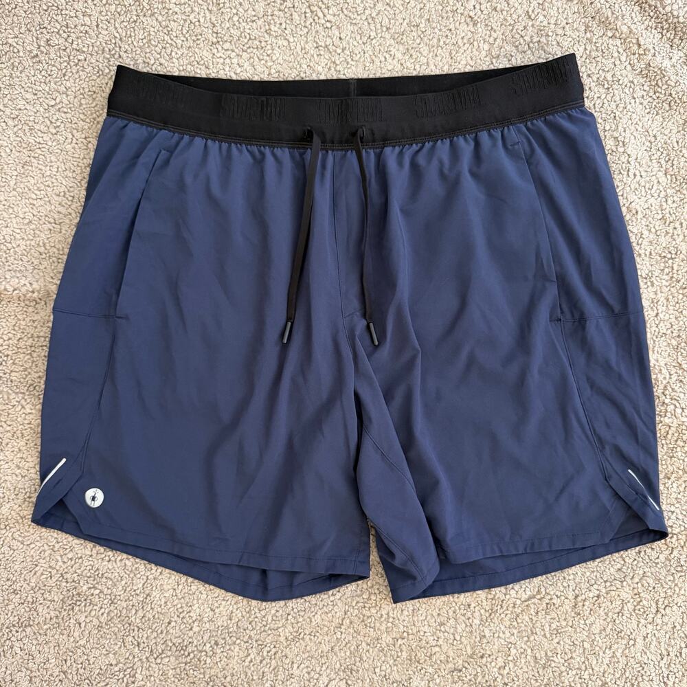 Smartwool Active Lined 7” Shorts Men’s XL Deep Navy Merino Wool